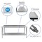 Emma and Oliver Stainless Steel 18 Gauge Prep and Work Table with Backsplash and Shelf, NSF